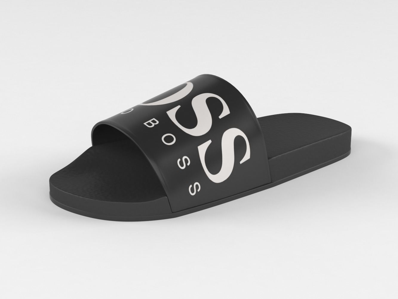 Hugo Boss Mens Solar Pool Slides 3D model_1