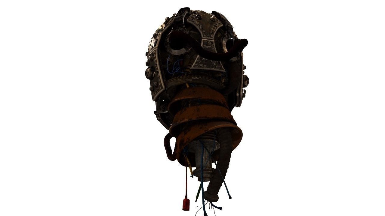 robot Head Free 3D model_4