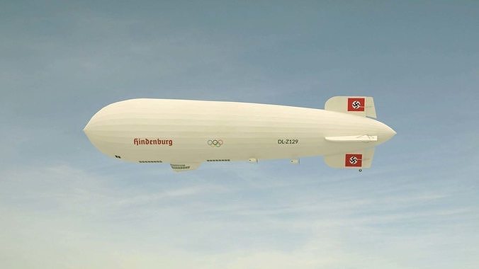 Hindenburg Zeppelin 3D model