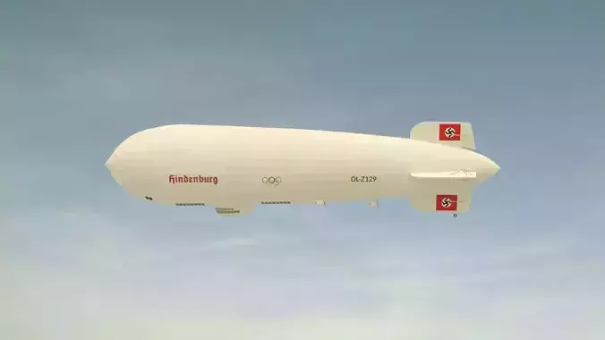 Hindenburg Zeppelin 3D model