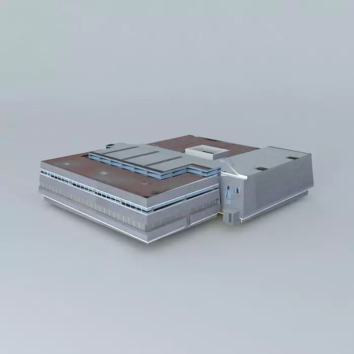 Cucei building Free 3D model_0