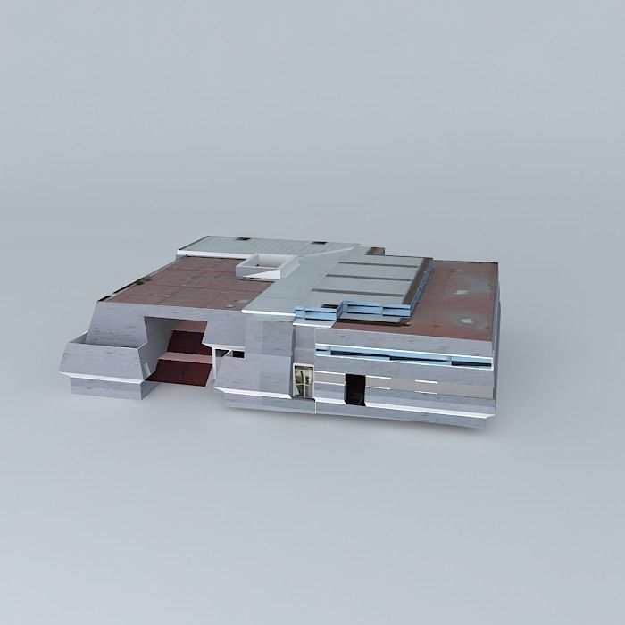 Cucei building Free 3D model_1