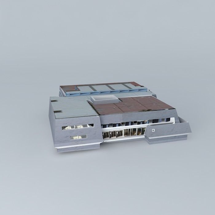 Cucei building Free 3D model_2