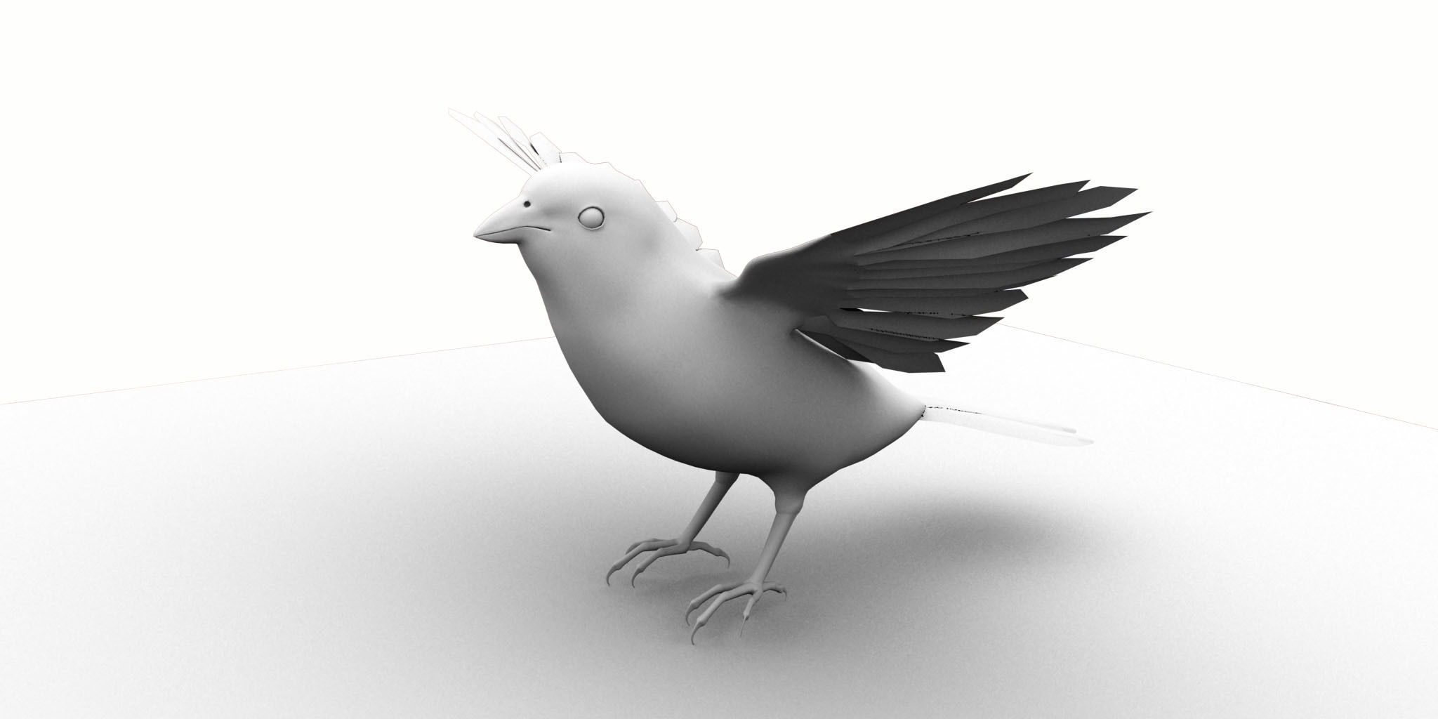 sparrow bird 3d model 3D model_1
