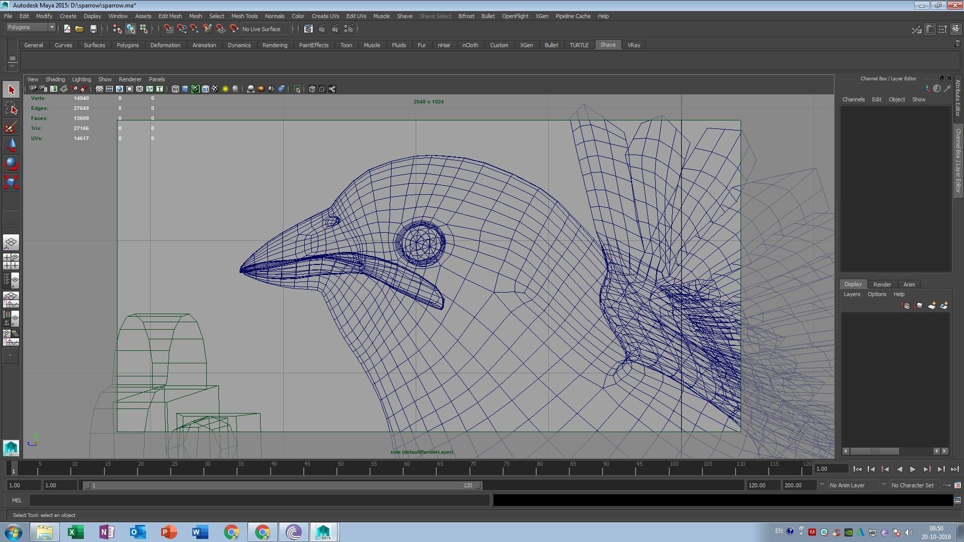 sparrow bird 3d model 3D model_6