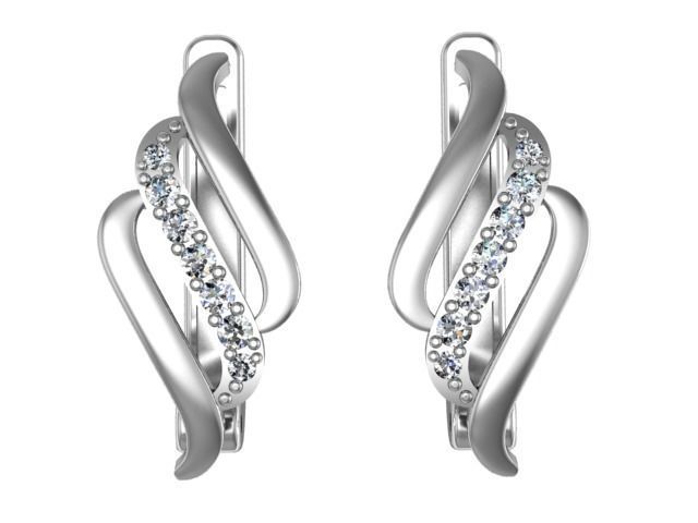 Sets of earrings and rings 6 pairs 12 models 3D print model_13