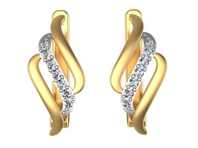 Sets of earrings and rings 6 pairs 12 models 3D print model_15