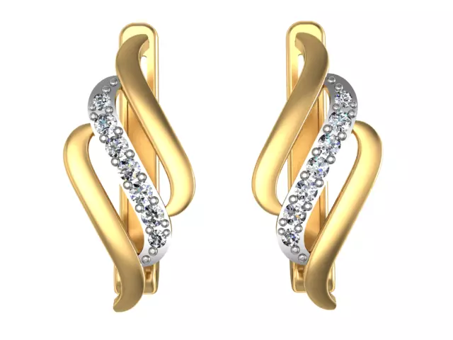 Sets of earrings and rings 6 pairs 12 models 3D print model_0