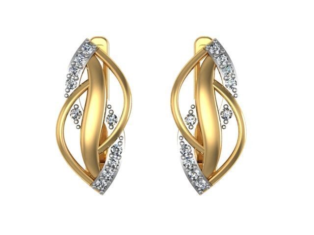 Sets of earrings and rings 6 pairs 12 models 3D print model_10