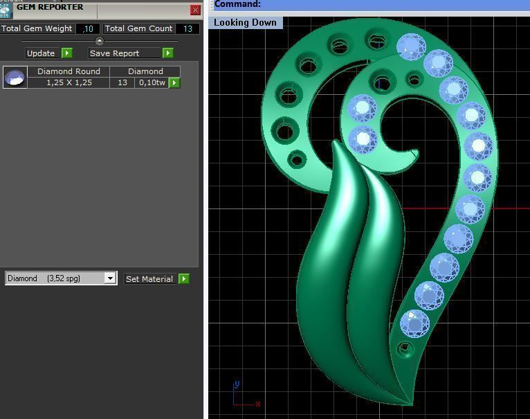 Sets of earrings and rings 6 pairs 12 models 3D print model_23