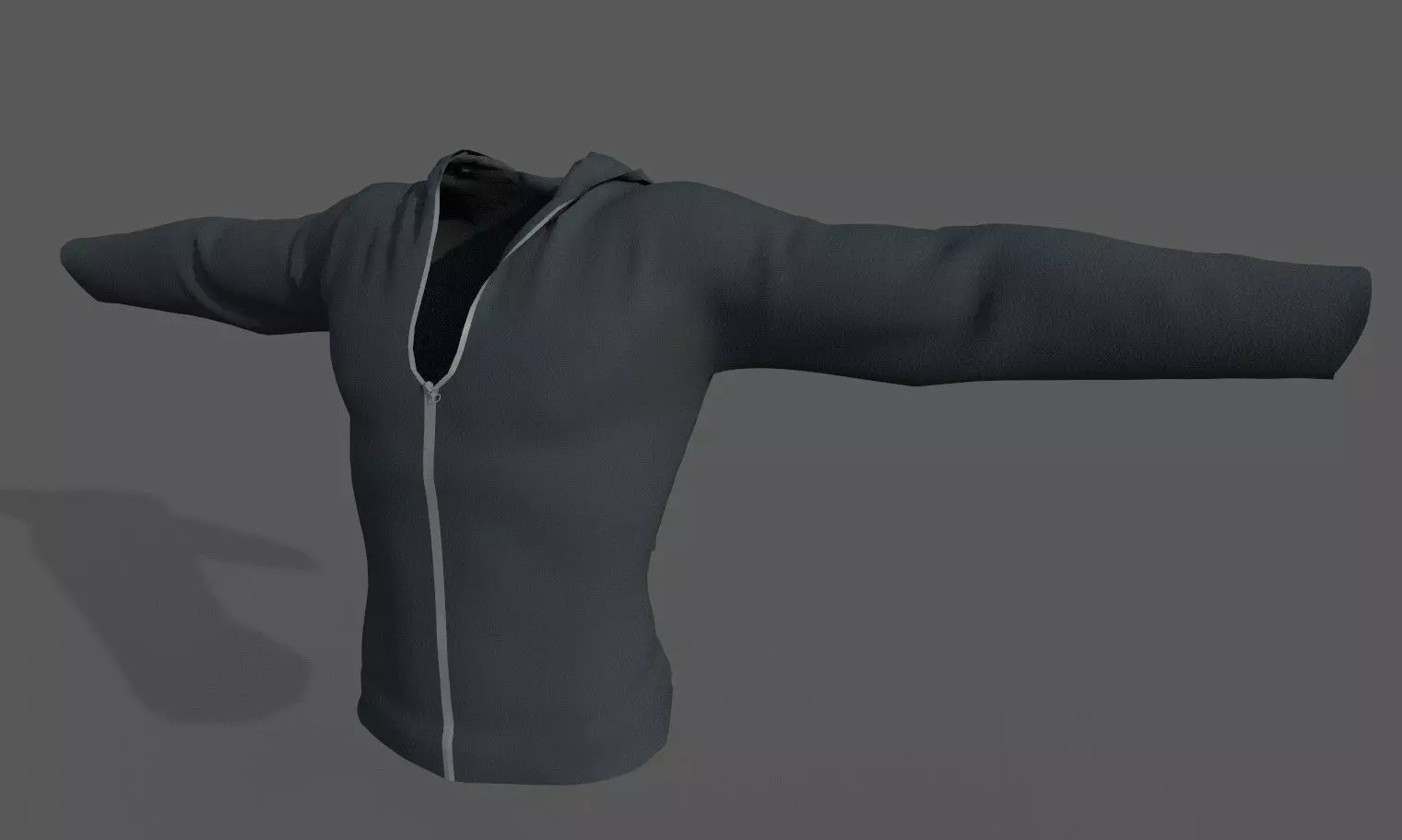 Hoodie Game Ready hooded shirt Low-poly 3D model_0