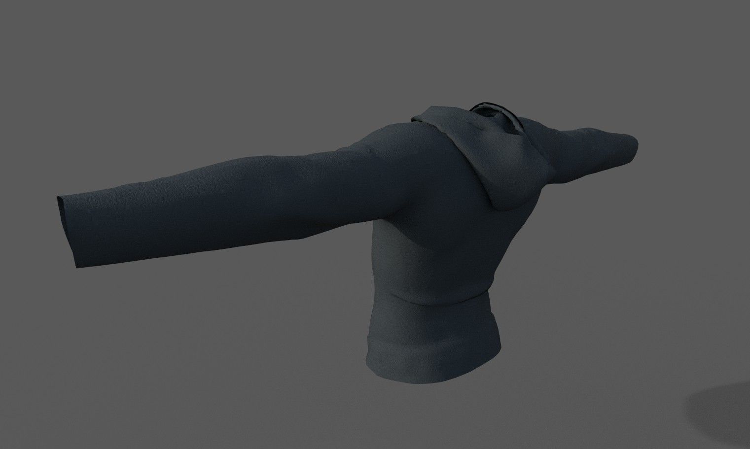 Hoodie Game Ready hooded shirt Low-poly 3D model_1