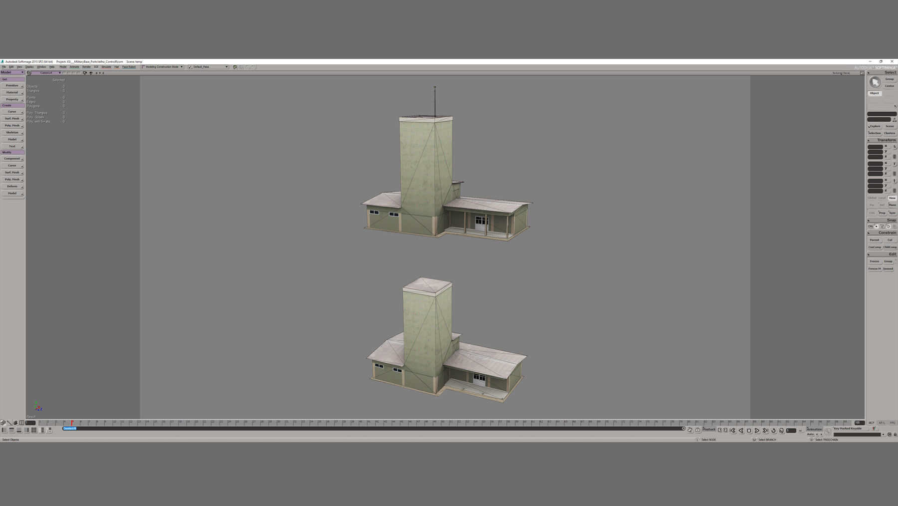 MilitaryBase PortoVelho ControlRoom Low-poly 3D model_15