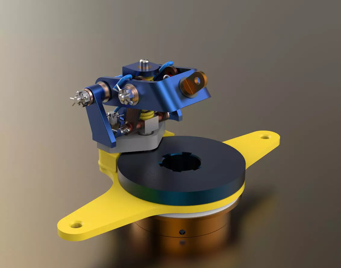 P-51D Mustang Tail Wheel De-clutching Assembly 3D print model_0