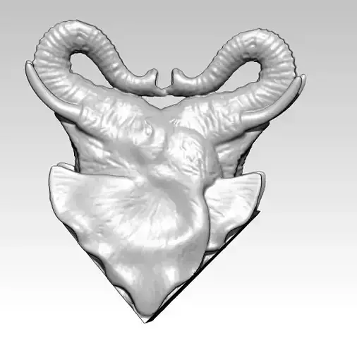 African Safari  Elephant  Love Symbol Pendant