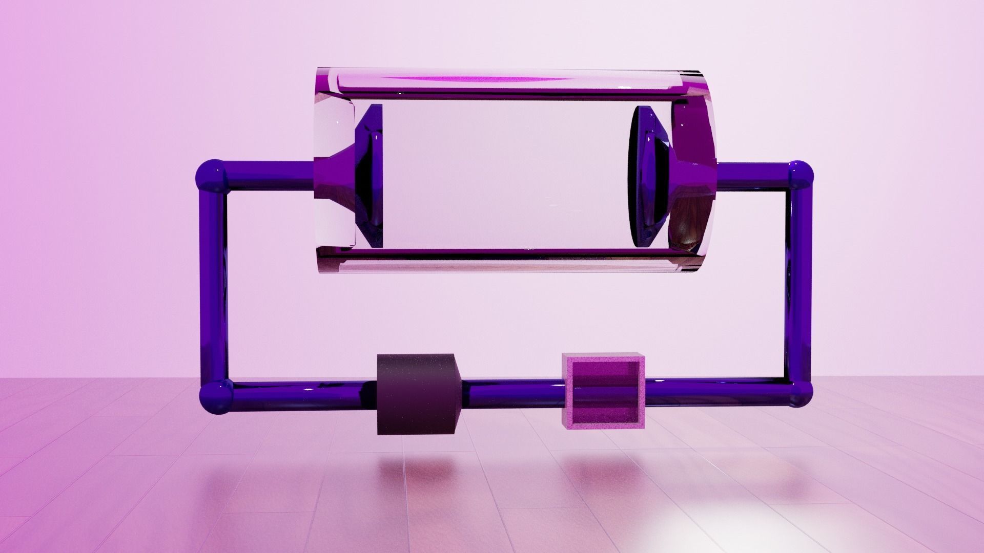 experiment glass tube 3D model | CGTrader