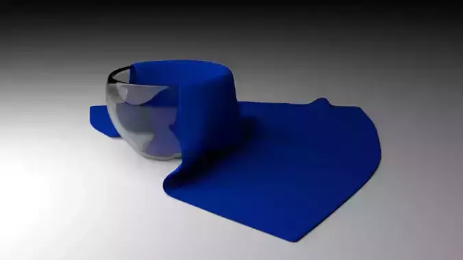 GlassAndClothNapkin3dModelHDR cloth