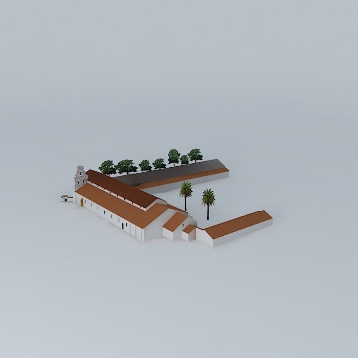 Catholic church Free 3D model_1