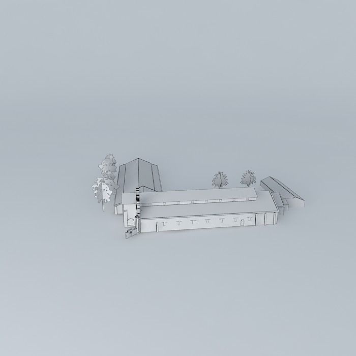 Catholic church Free 3D model_4