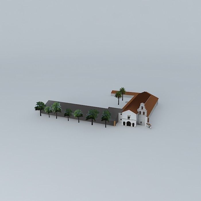 Catholic church Free 3D model_2