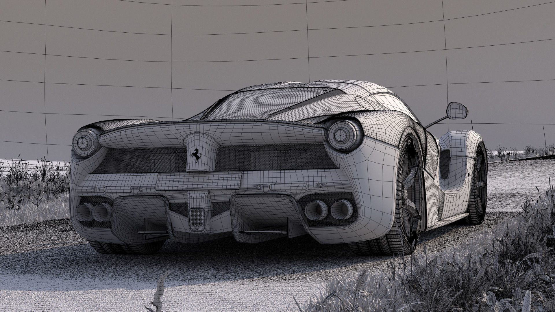 La Ferrari 3D model_5