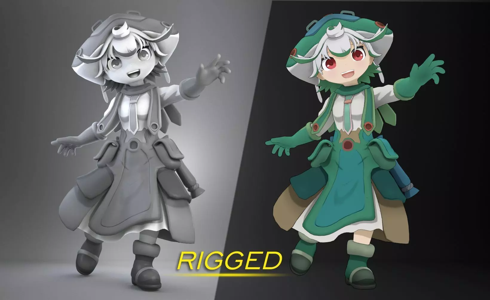 Prushka Manga Made in Abyss 3D model