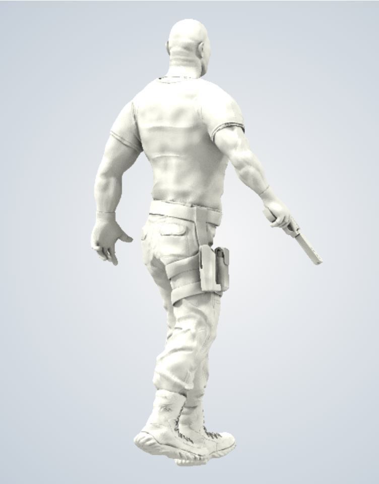 Agent Luke Hobbs 3D print model_3