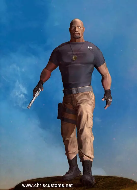 Agent Luke Hobbs 3D print model_0