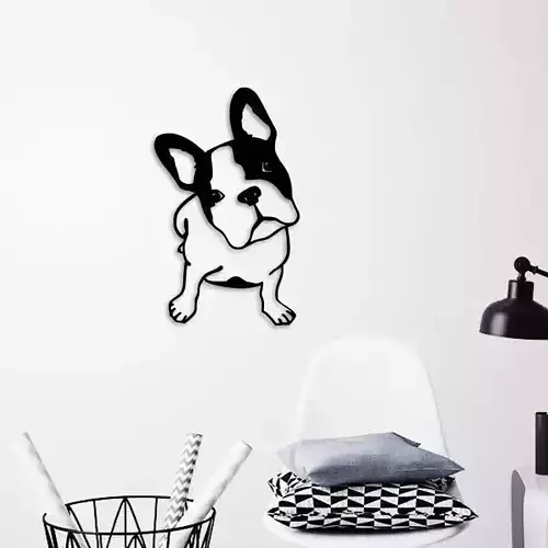 FRENCH BULLDOG WALL ART 3D print model