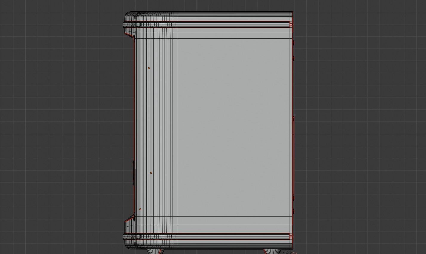 Roadstar retro radio 3D model_6