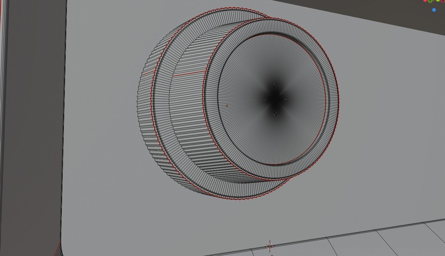 Roadstar retro radio 3D model_9