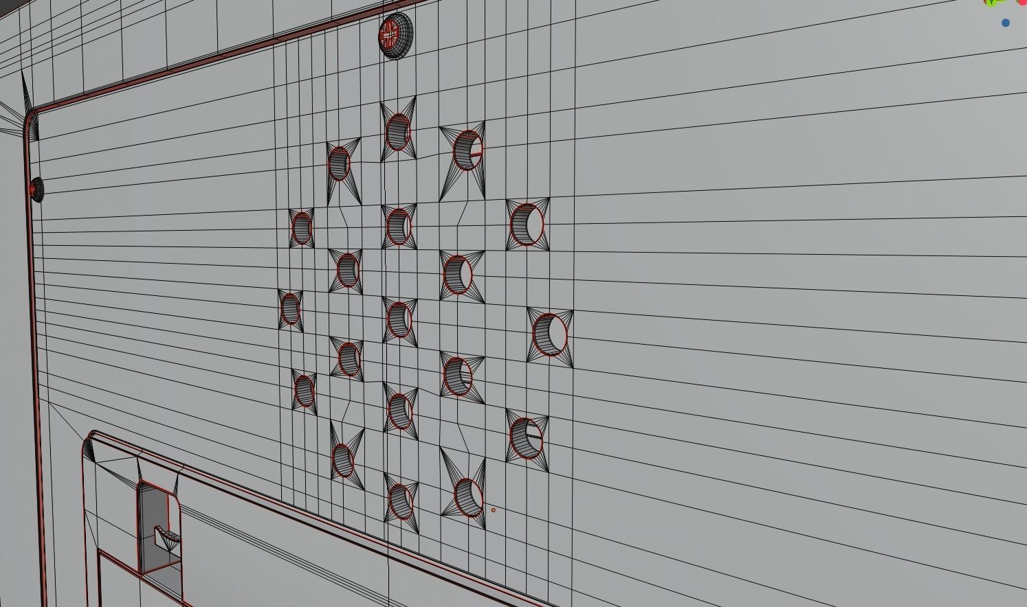 Roadstar retro radio 3D model_8