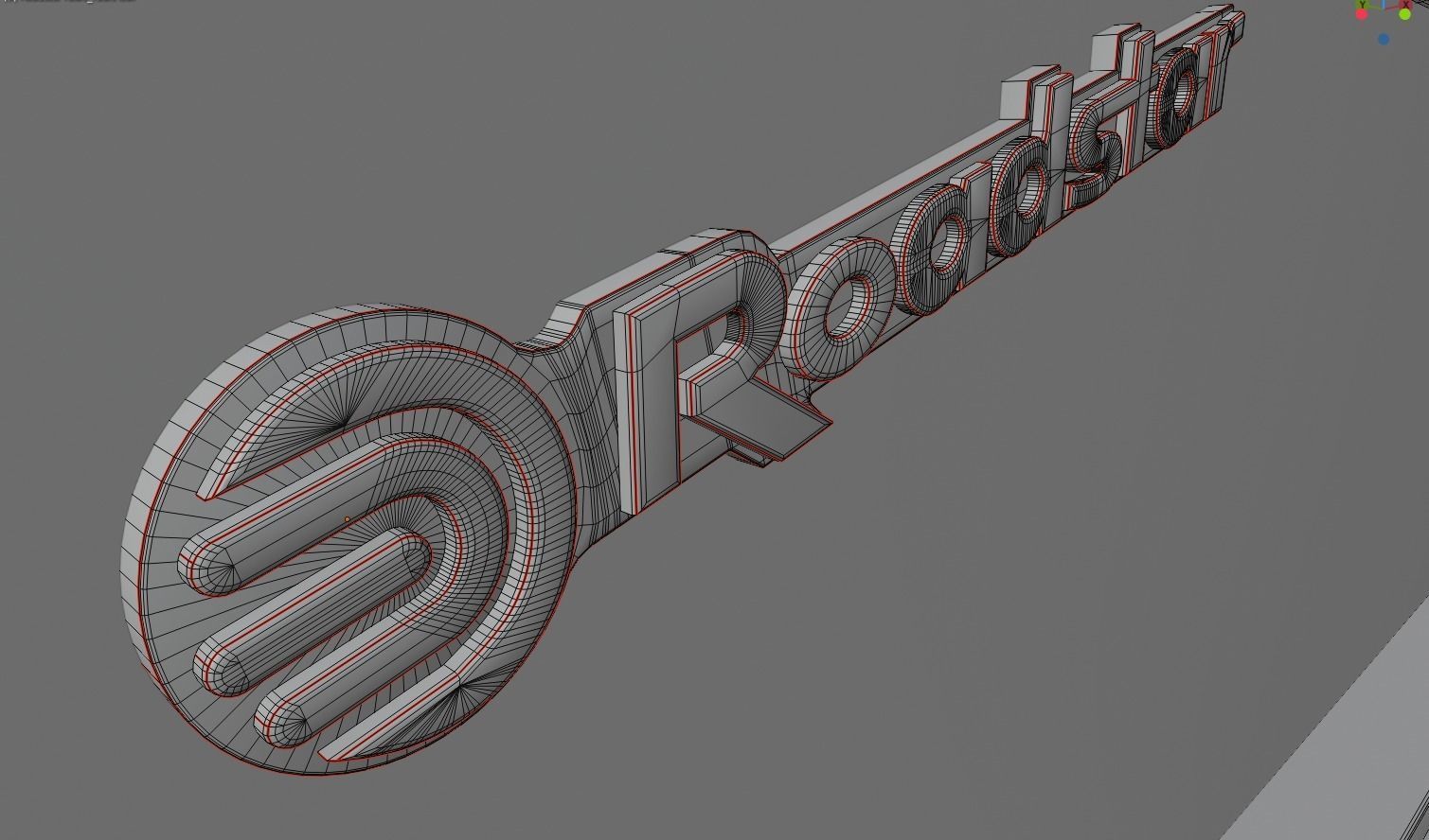 Roadstar retro radio 3D model_7