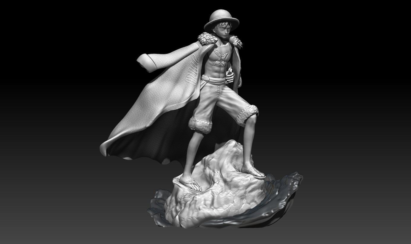 monkey d luffy  one piece  3d print anime statue  figurine 3D print model_5