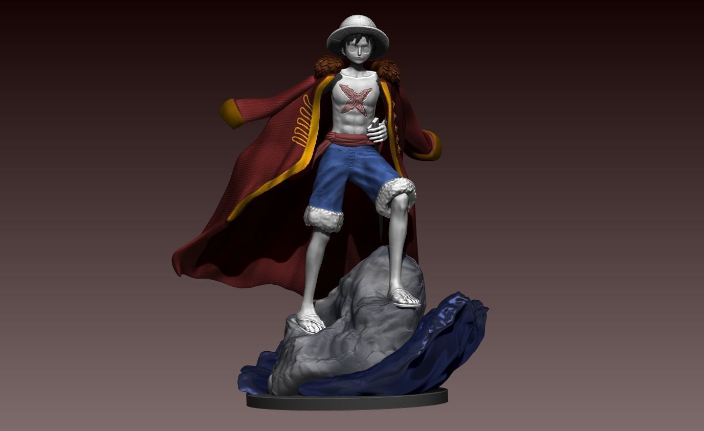 monkey d luffy  one piece  3d print anime statue  figurine 3D print model_6
