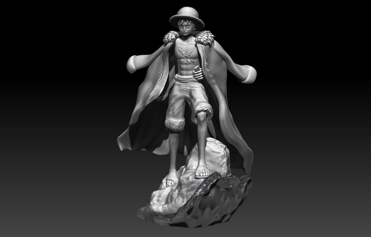 monkey d luffy  one piece  3d print anime statue  figurine 3D print model_7