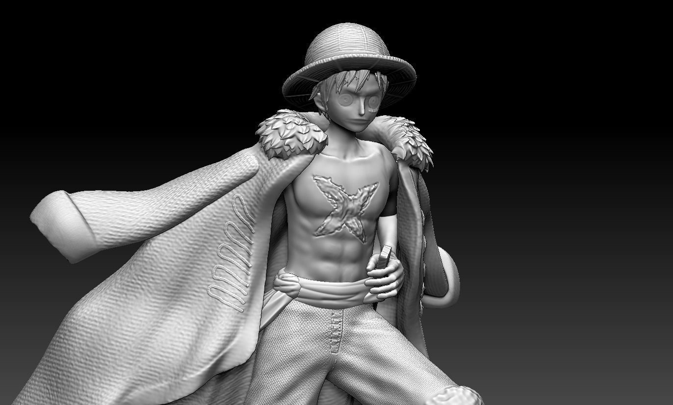 monkey d luffy  one piece  3d print anime statue  figurine 3D print model_2