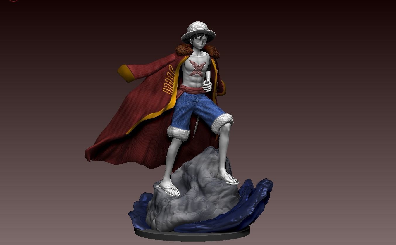 monkey d luffy  one piece  3d print anime statue  figurine 3D print model_1