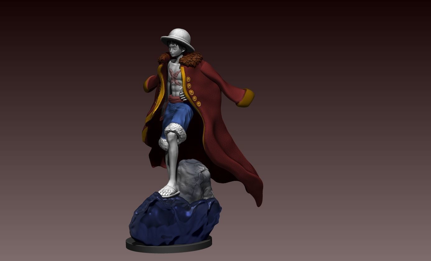 monkey d luffy  one piece  3d print anime statue  figurine 3D print model_8