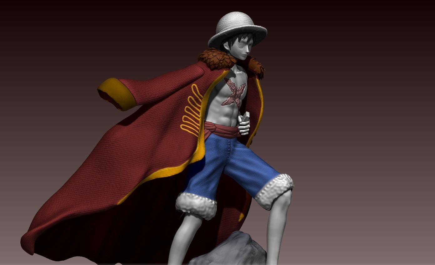 monkey d luffy  one piece  3d print anime statue  figurine 3D print model_12