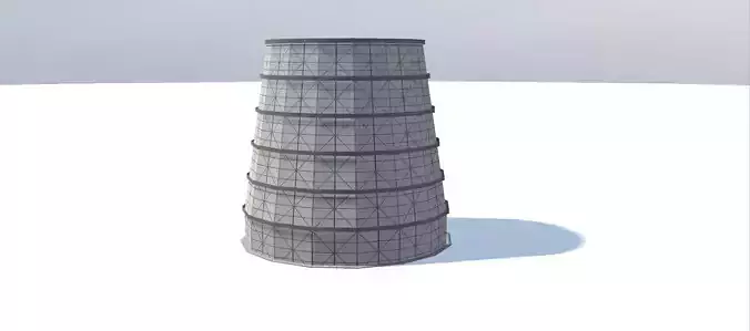 Soviet old cooling tower