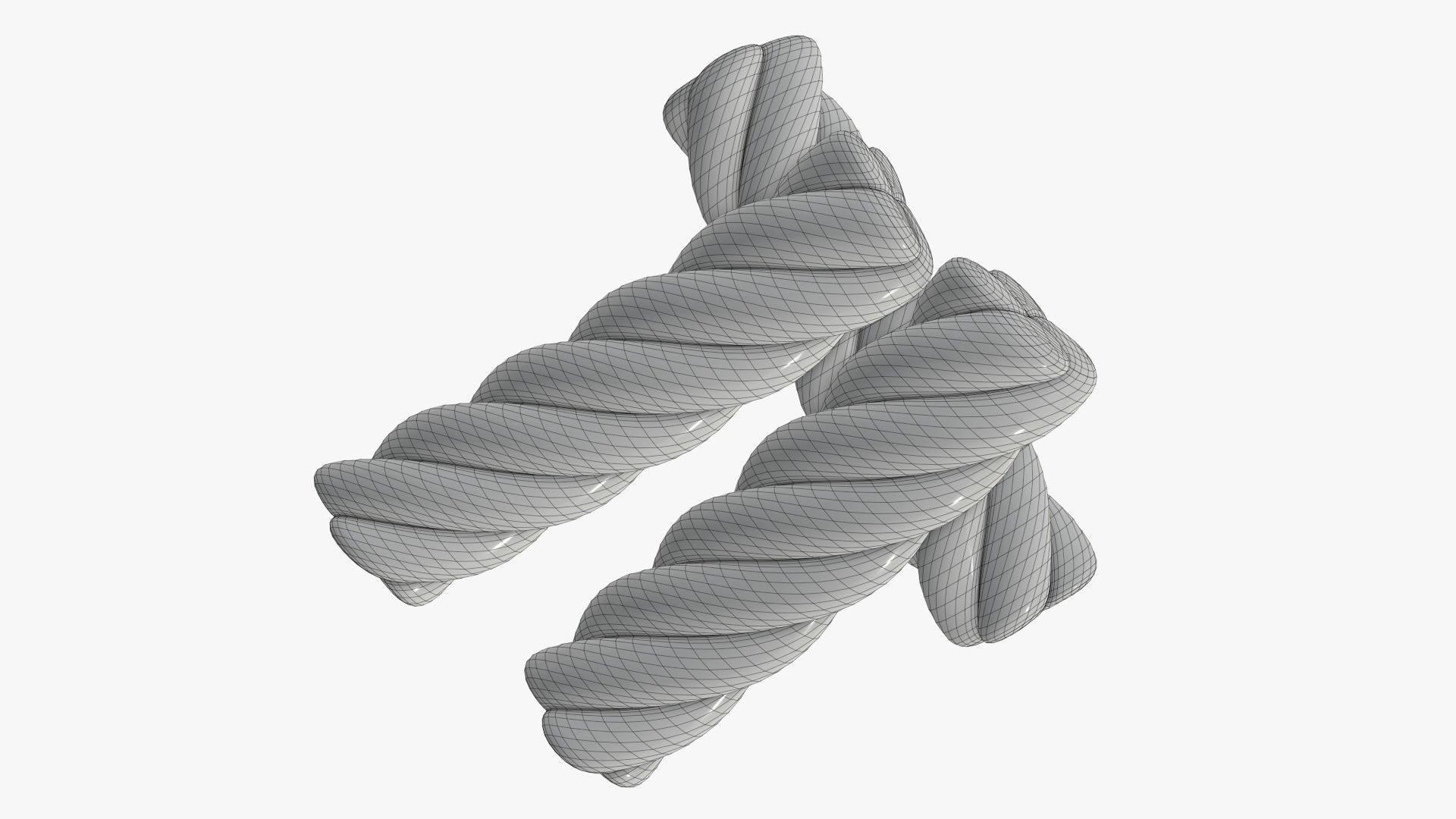 Marshmallows colorful candy spiral shape 3D model_9