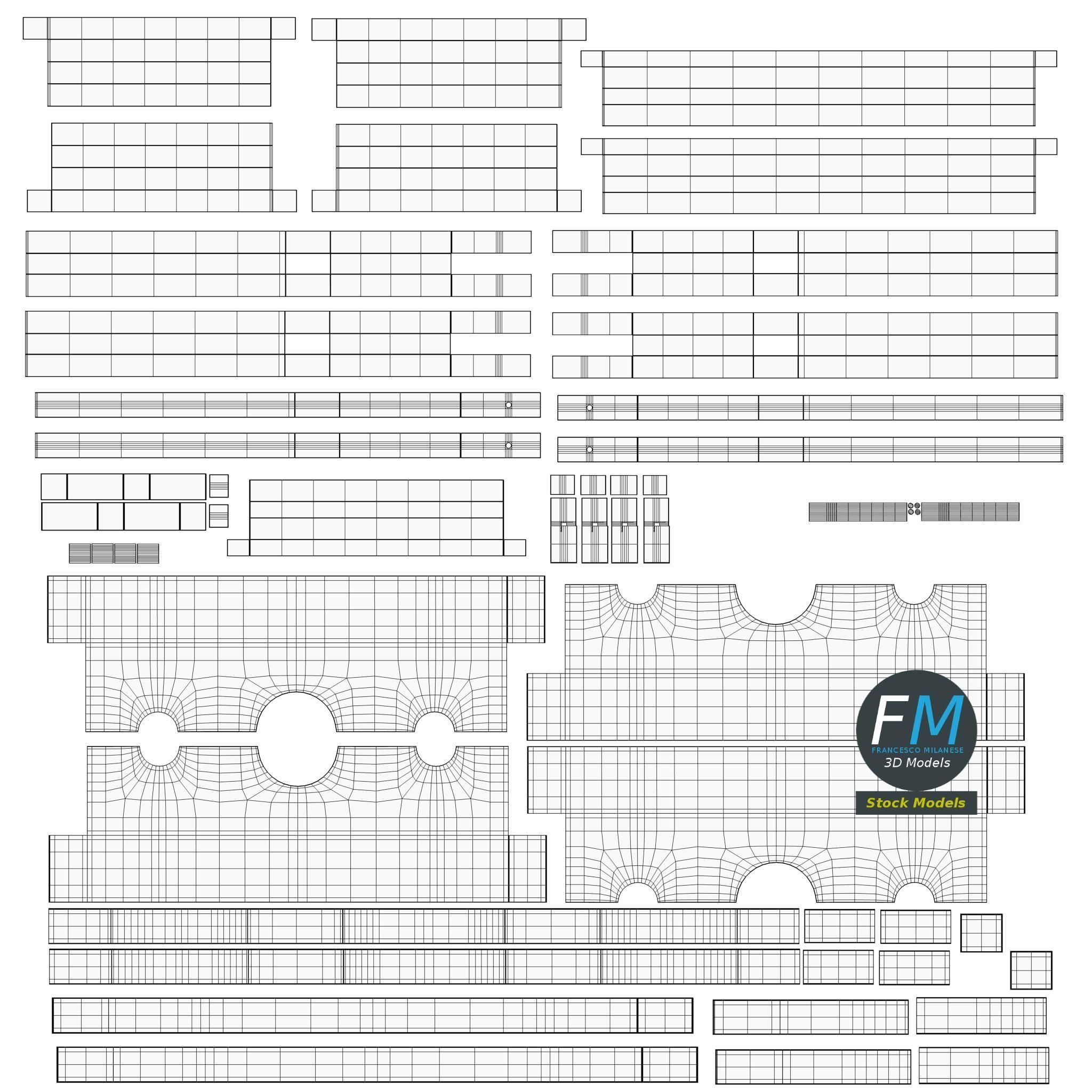 Medieval pillory 3D model_11