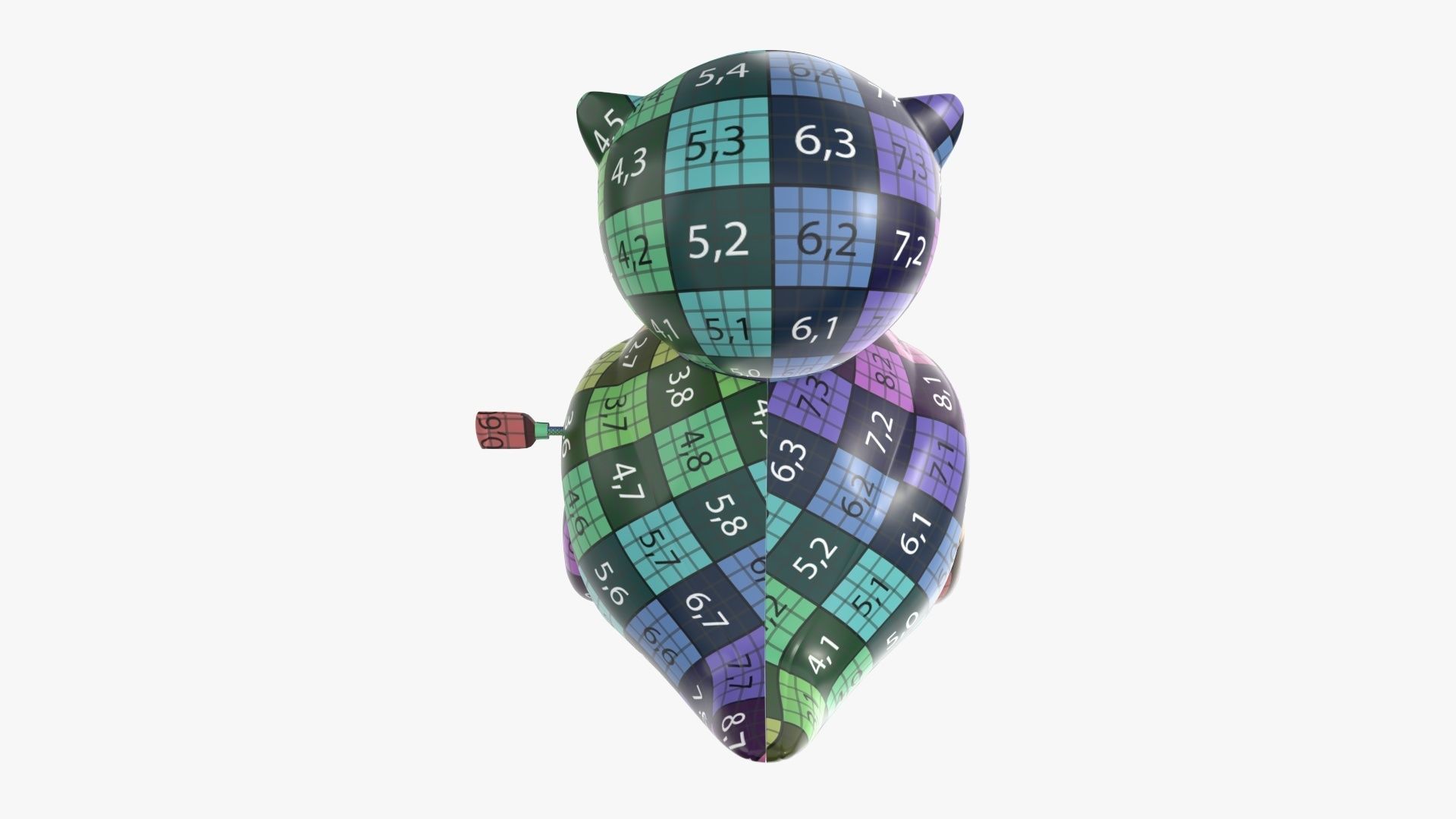 Owl toy 02 3D model_12