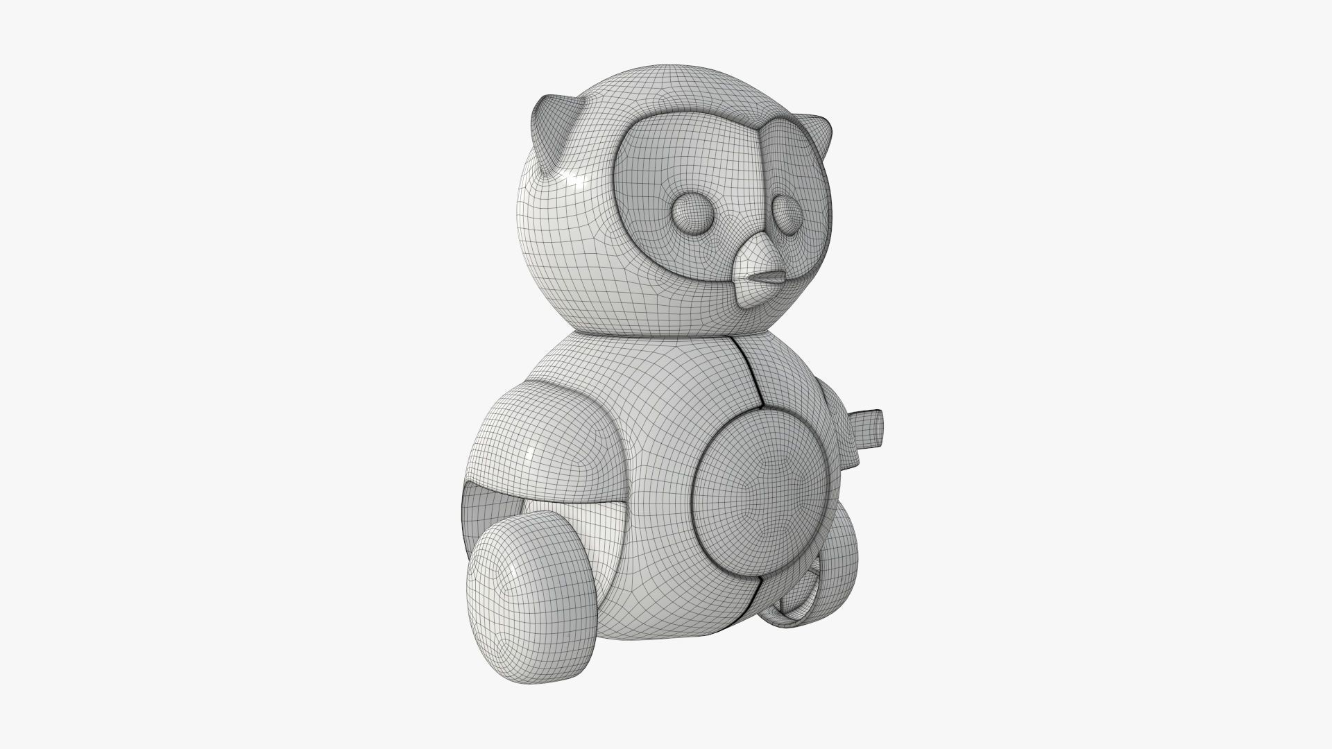 Owl toy 02 3D model_6