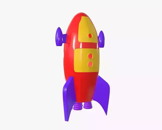 Rocket toy 3D model
