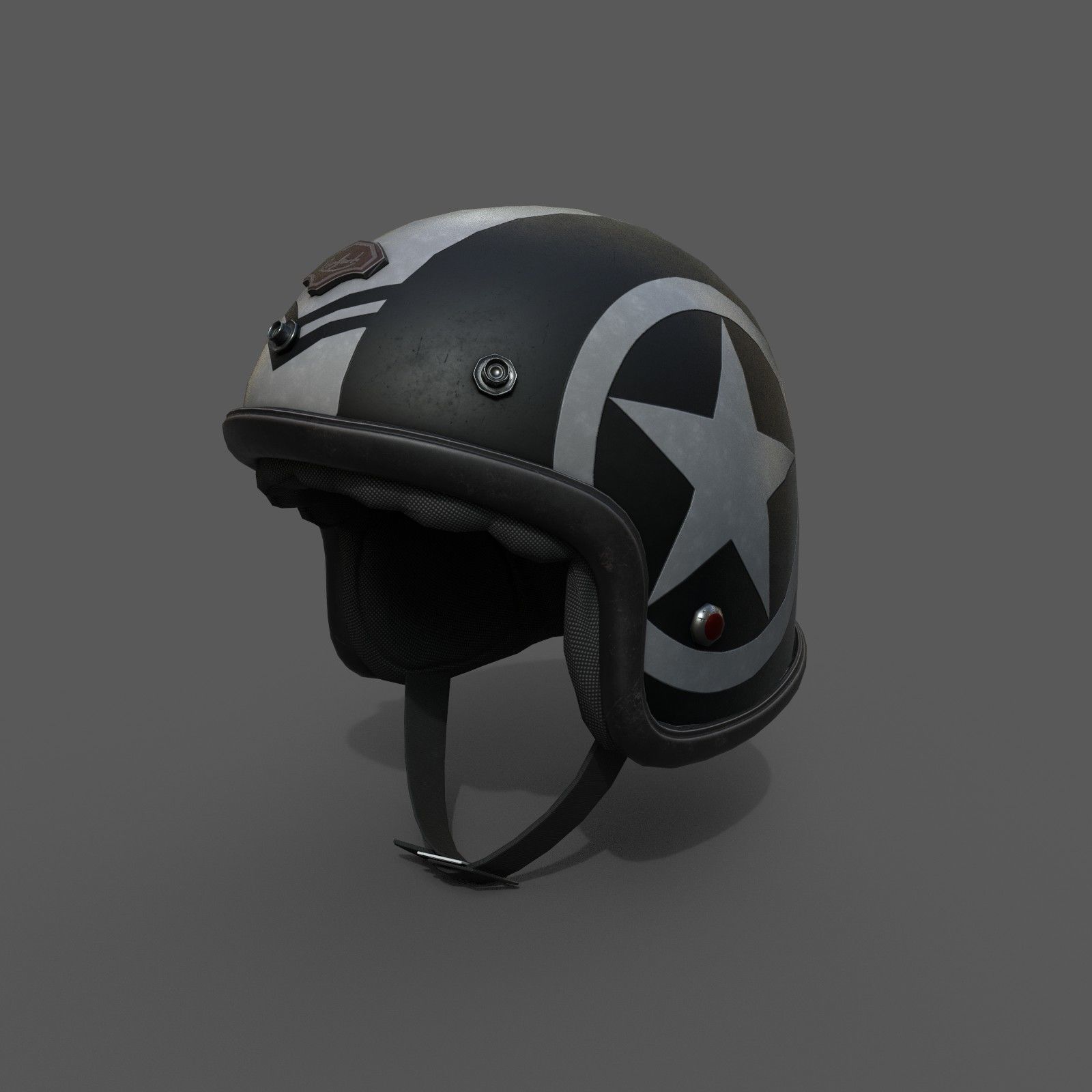 Helmet racer scifi Generic sport Low-poly 3D model_3