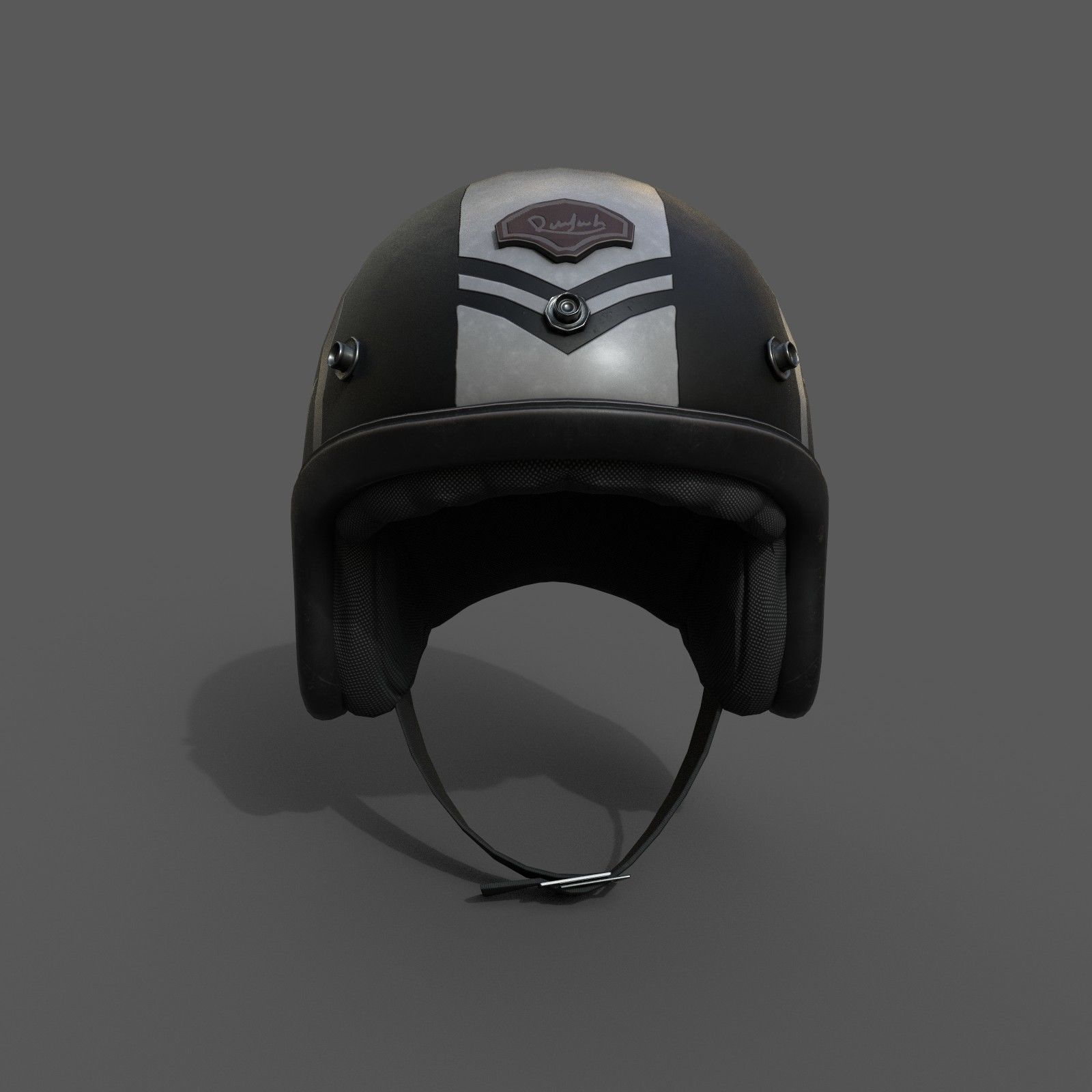 Helmet racer scifi Generic sport Low-poly 3D model_1