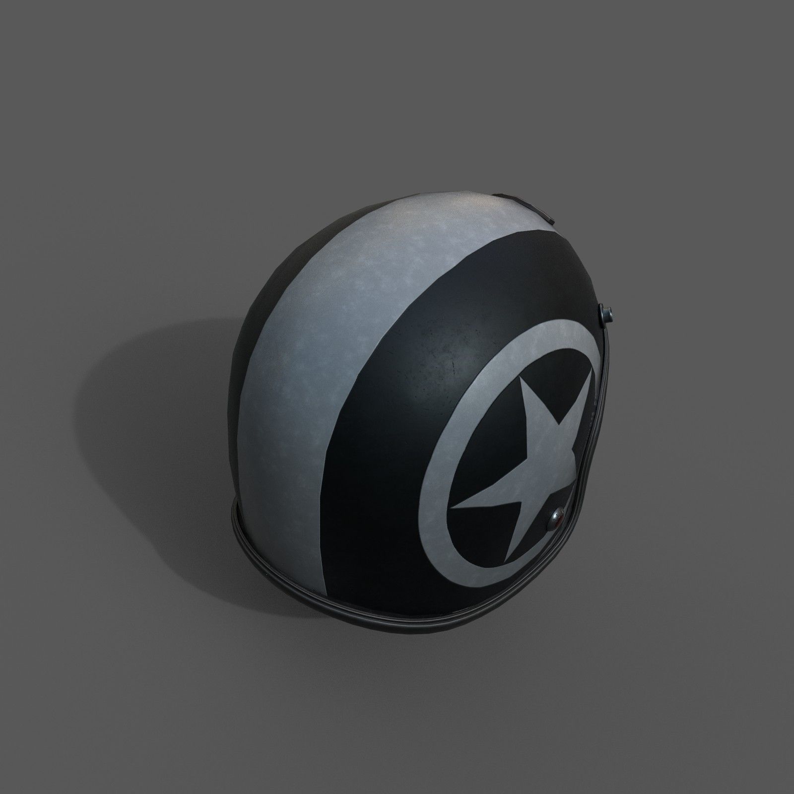 Helmet racer scifi Generic sport Low-poly 3D model_5