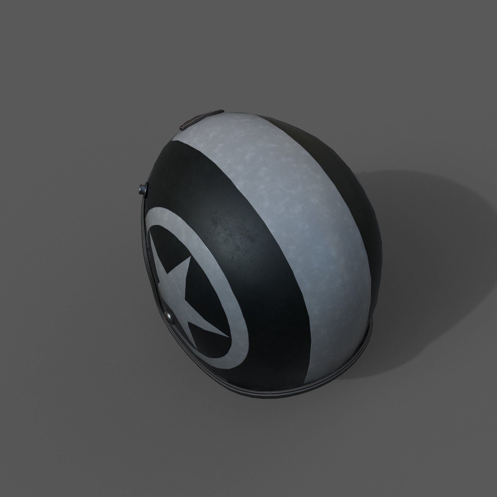 Helmet racer scifi Generic sport Low-poly 3D model_4